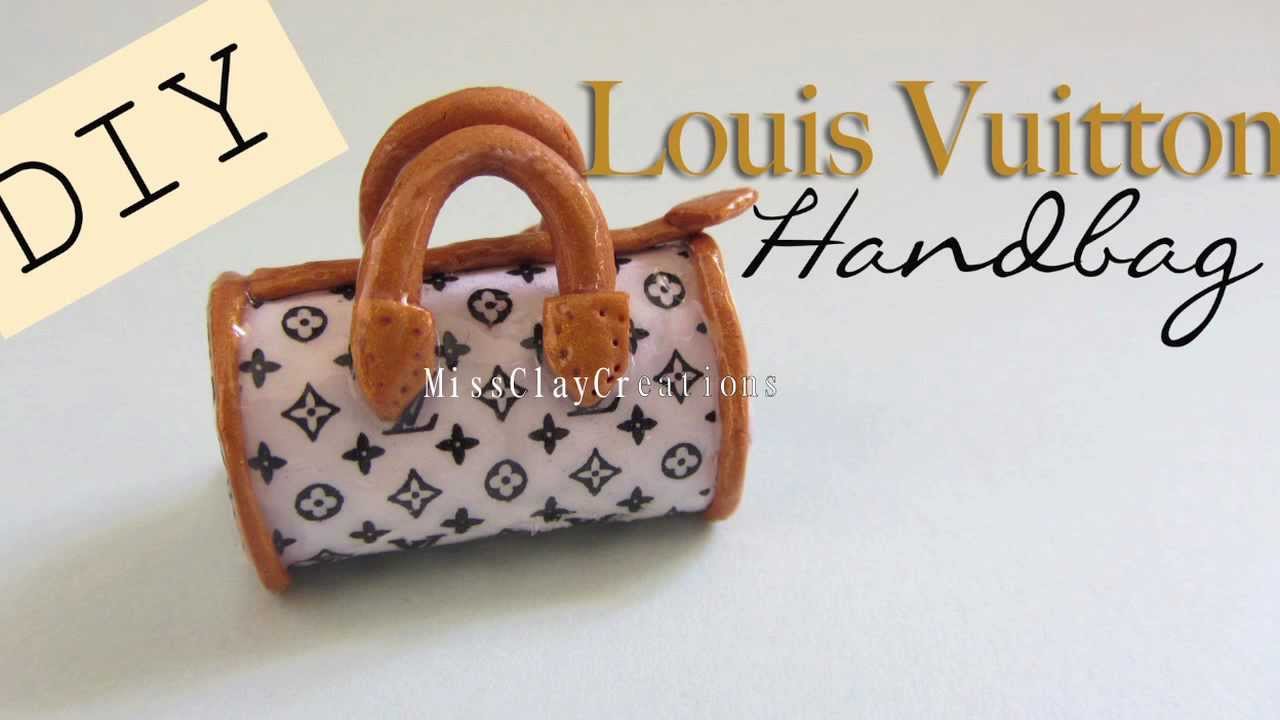 Clay Louis Vuitton Bag Tutorial by MissClayCreations - YouTube