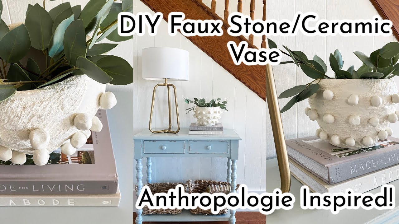 How To Turn An Old Pot Into An Artisian Stone Look * Hip & Humble Style