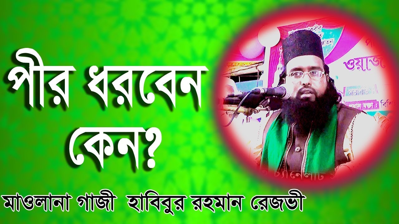 পীর ধরবেন কেন? মাওলানা গাজী হাবিবুর রহমান রেজভী।।  01715261408 ||  BY BIPLOB MEDIA