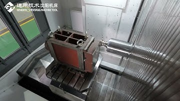 SMTCL-HMC100H High Precision Horizontal Machining Center Heavy Cutting Demonstration
