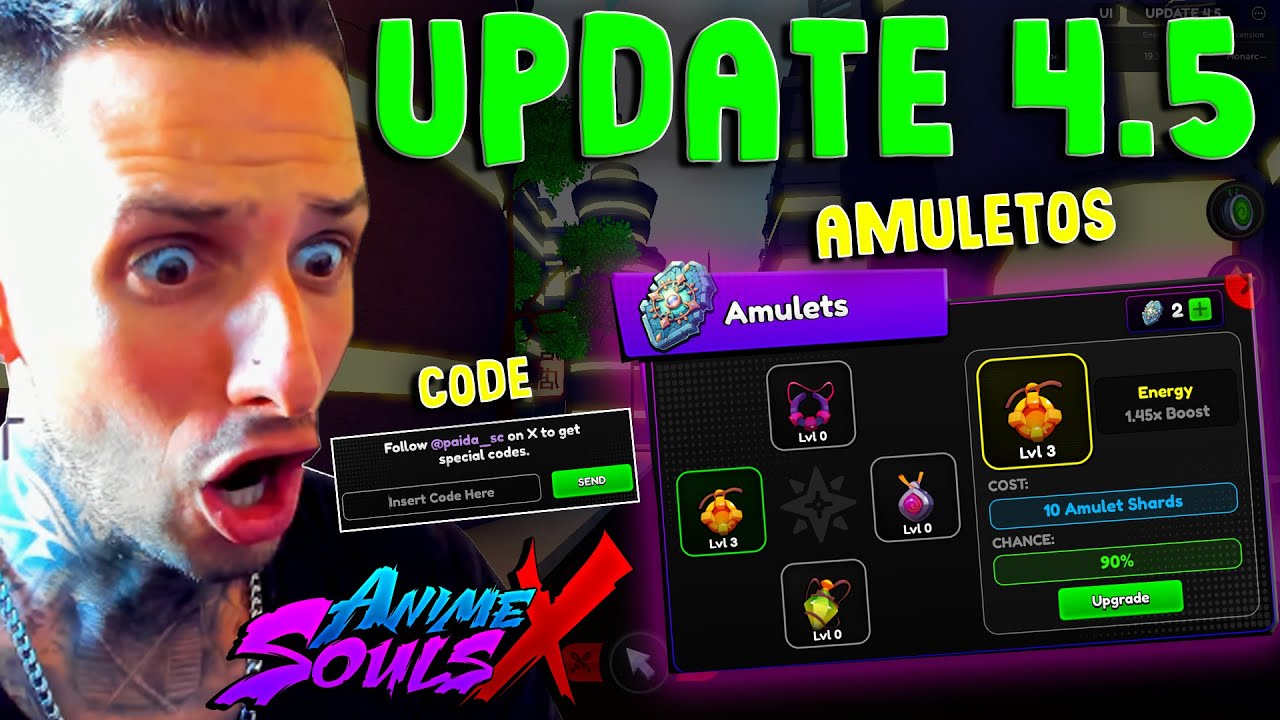 🚨UPDATE 4.5 ANIME SOULS X CODES ROBLOX *AMULETS* AMULETOS - YouTube