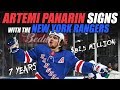 Panarin Signs with the New York Rangers