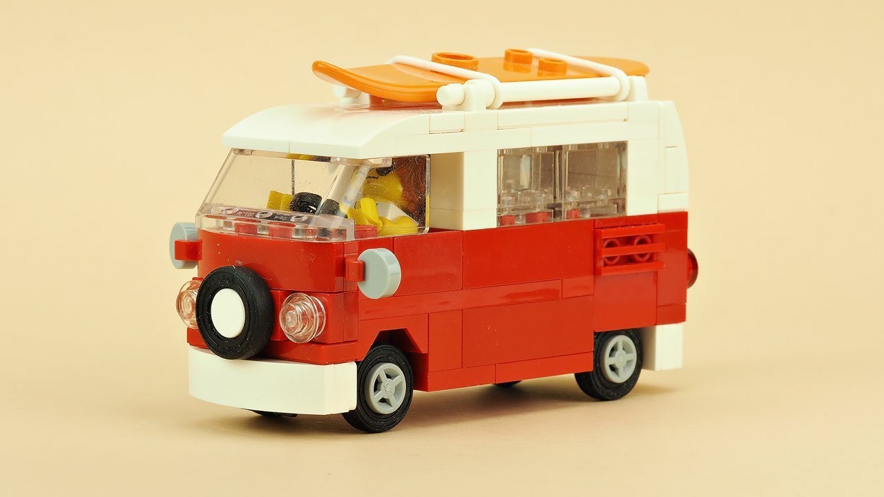 LEGO VW Van MOC Building - YouTube