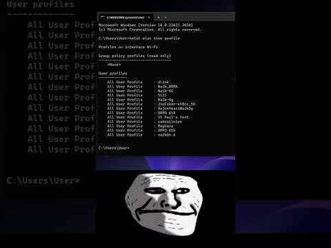 How to check wifi password using cmd shortsfeed cmdtricks by Futurify Lab