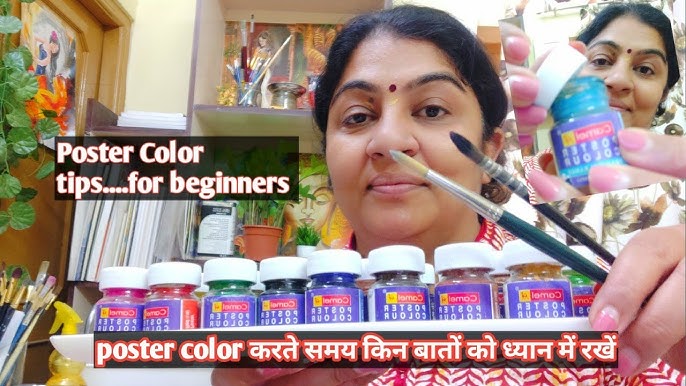 How to paint with Poster Colours  Poster color painting. - Jdarts 08 