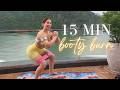 15 Minute Booty Burn in Vietnam 🍑 Glute Workout with Band + Dumbbell