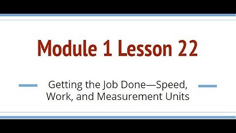 Grade 6, Module 1 Lesson 22