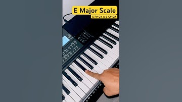 E Major Scale #piano #keyboard #music #learn #play #lesson #tutorial #shorts  #shortsfeed #trending