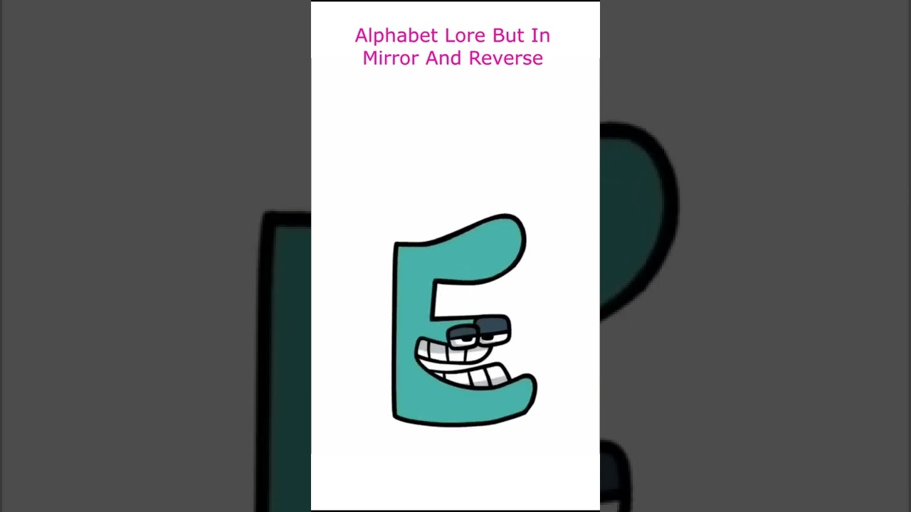 Alphabet Lore mirror effect 