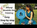 Adiyogi special lord shiva dot painting step by step tutorial  beginners