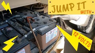 FMTV Jumpstart with 12 volt battery