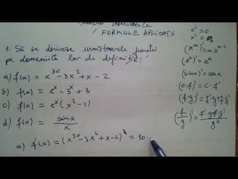 Video: Cum Se Găsește Derivatul
