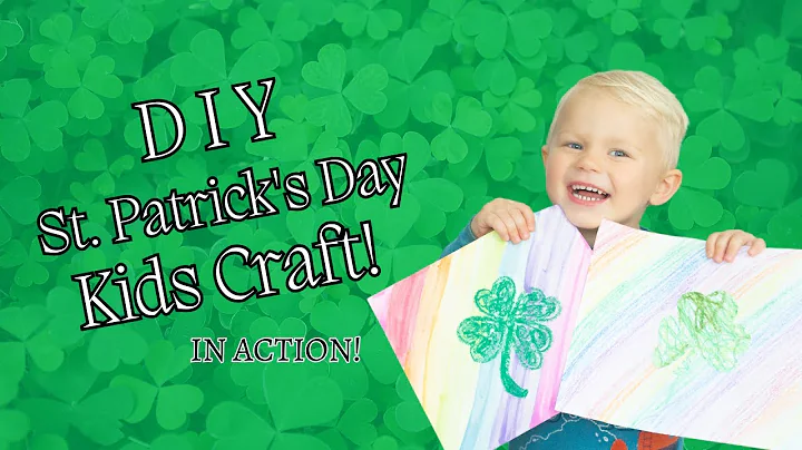 Kids make St. Patrick's Day Rainbow with Shamrock Kids' Craft!