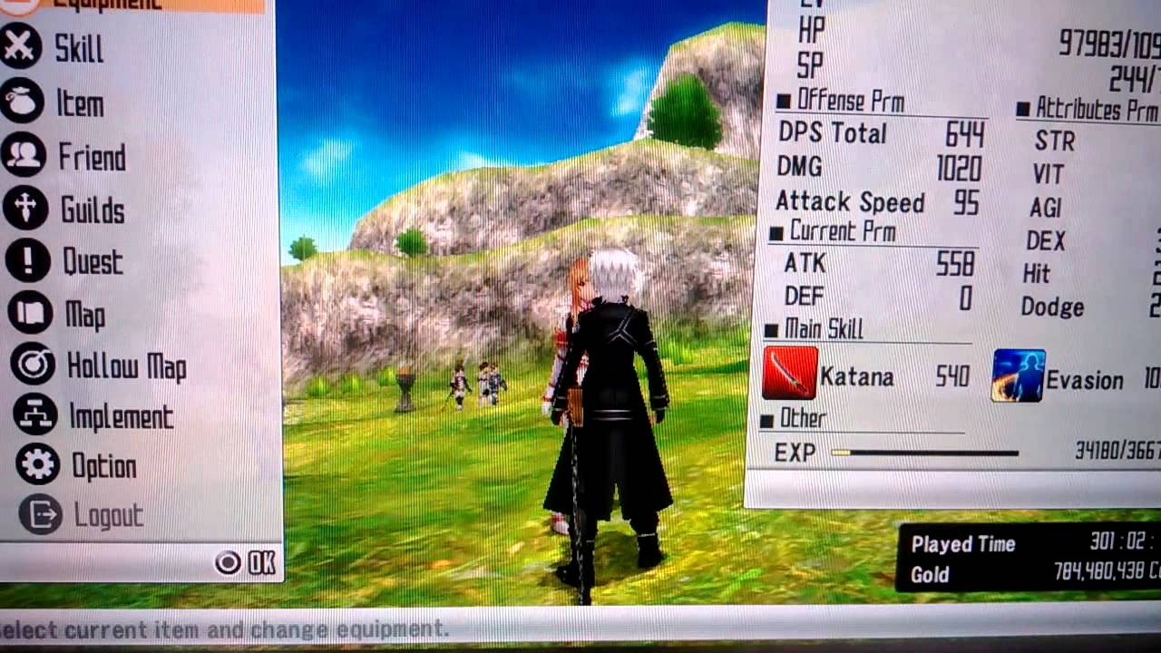 Sao Hollow Fragment all esoteric skills YouTube