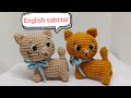 طريقة عمل قطة مصغرة اميجرومي كروشية 8سم