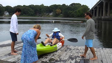 Innovative kayak launch from dock