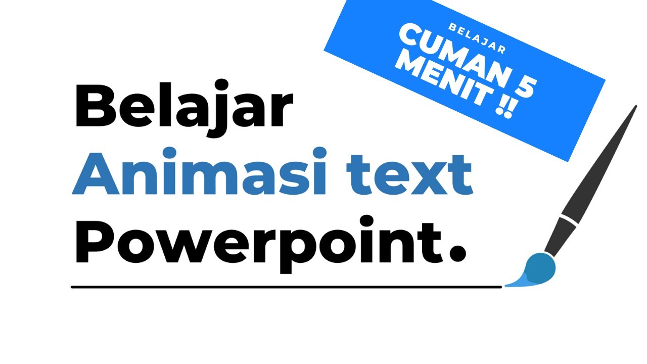  Cara  mudah membuat  animasi  text powerpoint  Tutorial 