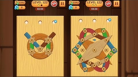 Screw Puzzle: Wood Nut & Bolt - Level 122