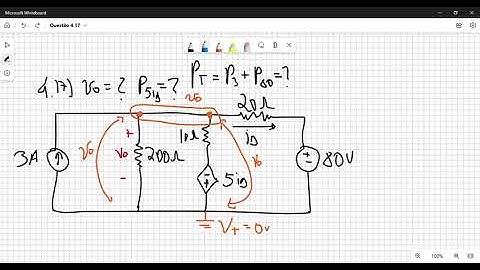 Explorando o Método de Tensão de Nó: Resolução de Questão 4.17 do Livro do Nilsson - 10 Edição.