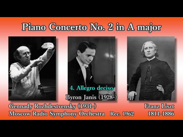Liszt: Piano Concerto No. 2, Janis & Rozhdestvensky (1962) リスト