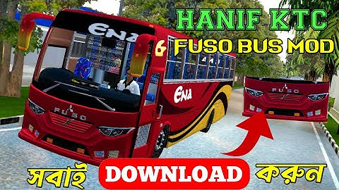 HANIF KTC V-1 BUS MOD||HANIF KTC FUSO BUS MOD DOWNLOAD NOW||BUSSID NEW MOD DOWNLOAD NOW||