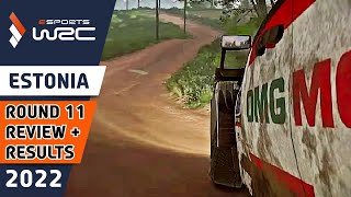 Esports WRC 2022 using WRC 10 - Round 11 - Rally Estonia Review and Results