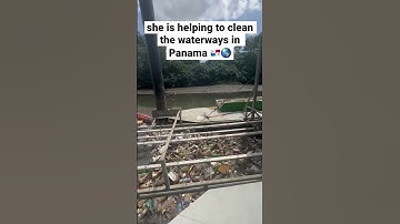 Help Her! 🌎 Meet Wanda The Water Trash Collector. #panama #earthday #earthday2023