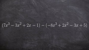 How to subtract two large polynomials by rewriting as an addition problem