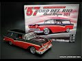 1957 ford del rio wagon restomod 125 scale model kit build how to assemble paint two tone interior