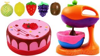 Learn Fruits with Toy Microwave Squishy Strawberry Cake InCredibles Moomin Suprise Egg for kids