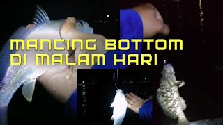 Memancing di tepi pantai di malam hari - Mancing Bottom Tepi Laut