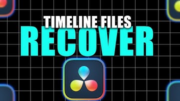 How To RECOVER Timeline FILES In Davinci Resolve (Best Method)