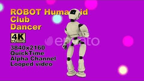 Vj Event 3d Robot Dancing Club | Motion Graphics - Envato elements