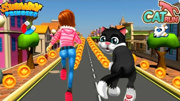 Subway Princess Runner VS Pet Cat Runner - Endless Run | Android/iOS Gameplay HD