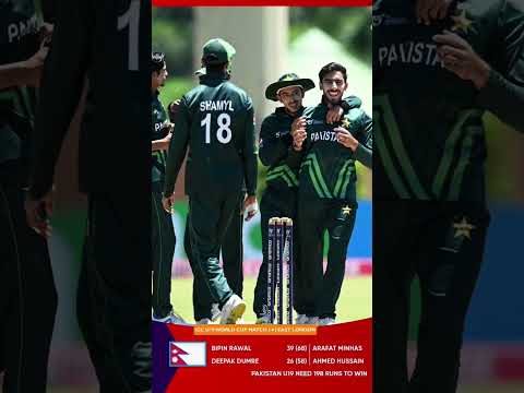 Pakistan vs nephal under 19 highlights,bpl live , World Cup under 19 live