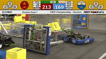 Einstein Final 1 - 2018 FIRST Championship - Houston