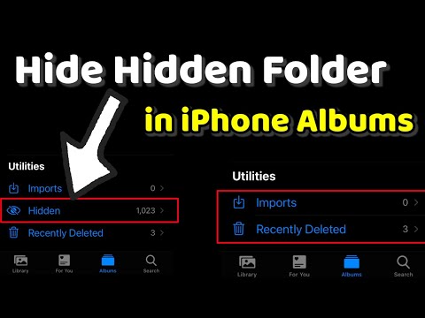 How to hide Hidden Folder From iPhone albums | How to Show or Hide the Hidden Photo Album on iOS 14 hqdefault