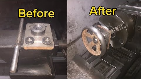 How to make pitch fitting tail stock part off lathe machine Techical machine #machinelearning