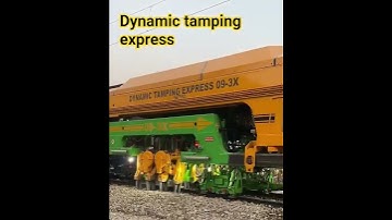 dynamic tamping express #railway#trackmachine #indianrailways #plassertheurer