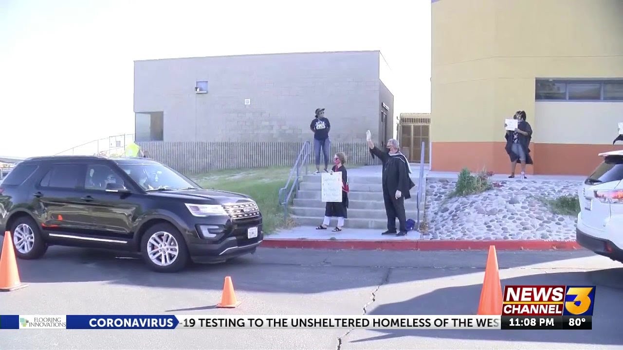 Desert Hot Springs High School seniors pick up graduation packets YouTube