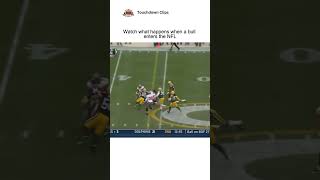 Watch what happens when a bull enters the NFL