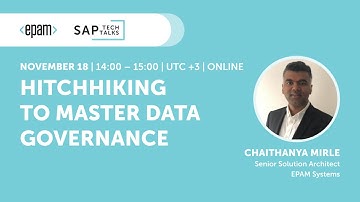 SAP Tech Talks: Hitchhiking to Master Data Governance