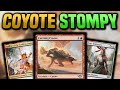 Thunder junction pioneer gruul stompy with new cunning coyote  mtg gameplay 