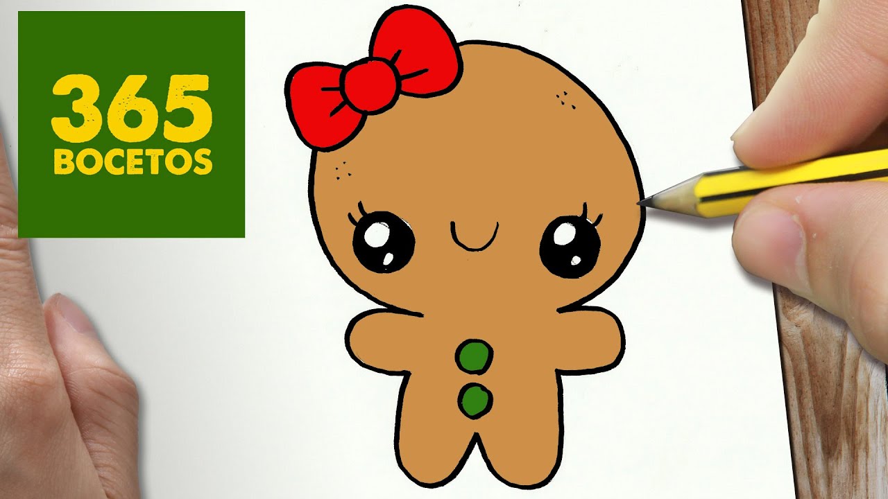 COMO DIBUJAR UN GALLETA PARA NAVIDAD PASO A PASO: Dibujos kawaii navideños  - How to draw a cookie - thptnganamst.edu.vn