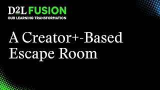 Storytelling and Gamification Using a Creator+-Based Escape Room