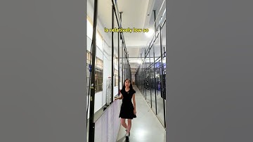 Led transparent screen is being tested #LED #leddisplay #ledfactory #ledscreen #transparenscreen