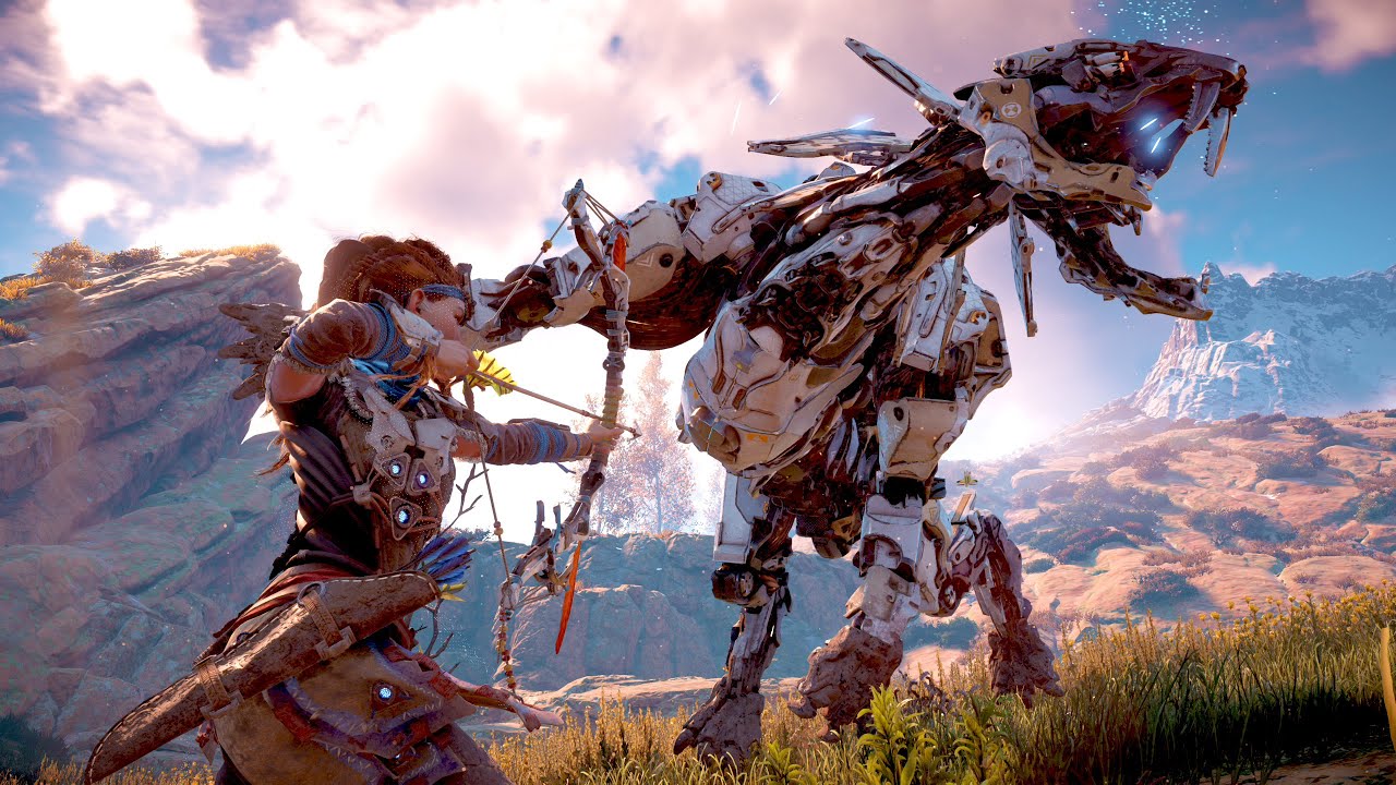 Horizon Zero Dawn Gameplay - Combat 60FPS 