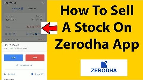 How To Sell Your Stocks On Zerodha App In Tamil