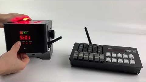 BY-P418  Battery led Par Uplight Wireless dmx control setting