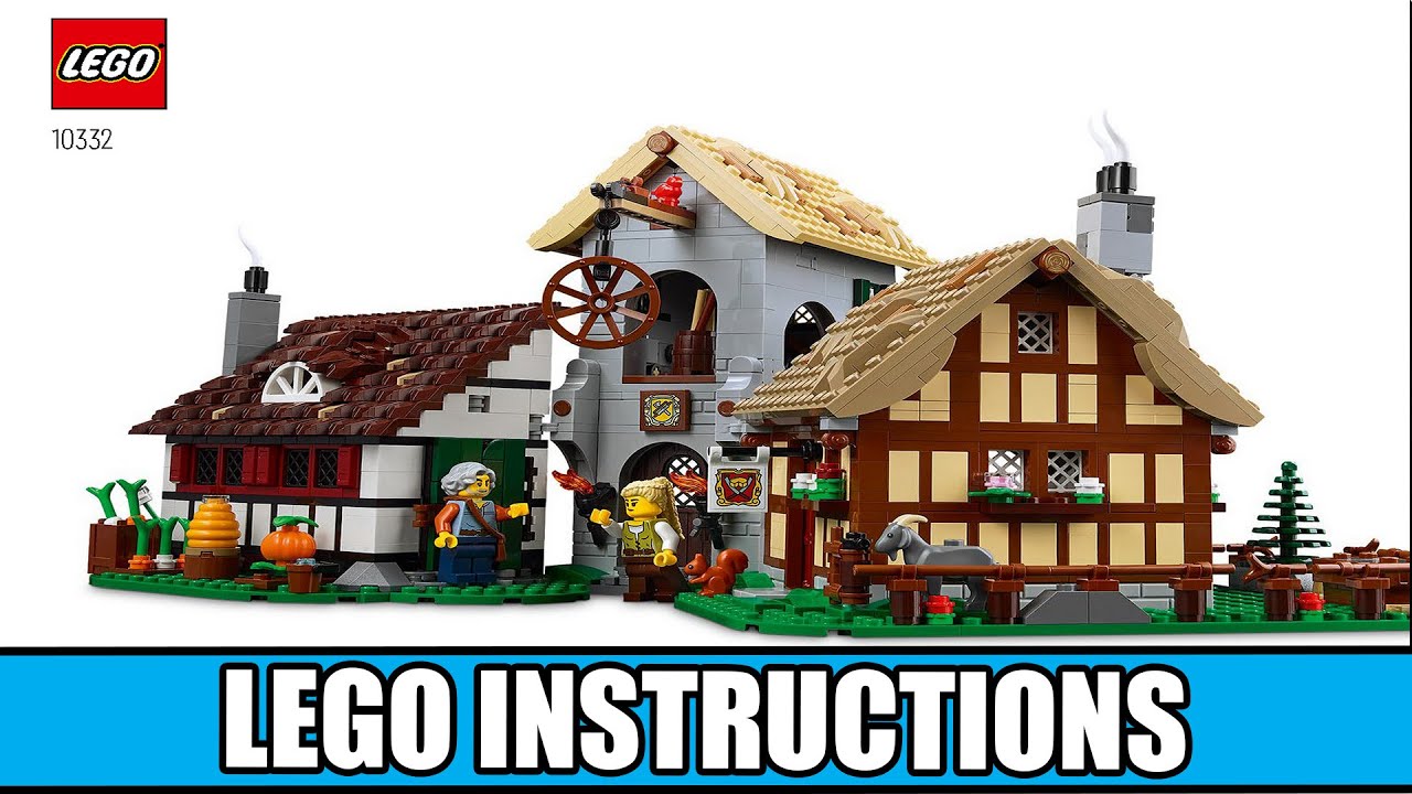 Icons - Castle System - Medieval Town Square LEGO instructions